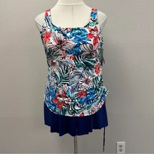 Azul Tropical Floral Swim Dress - NEW - Size 22